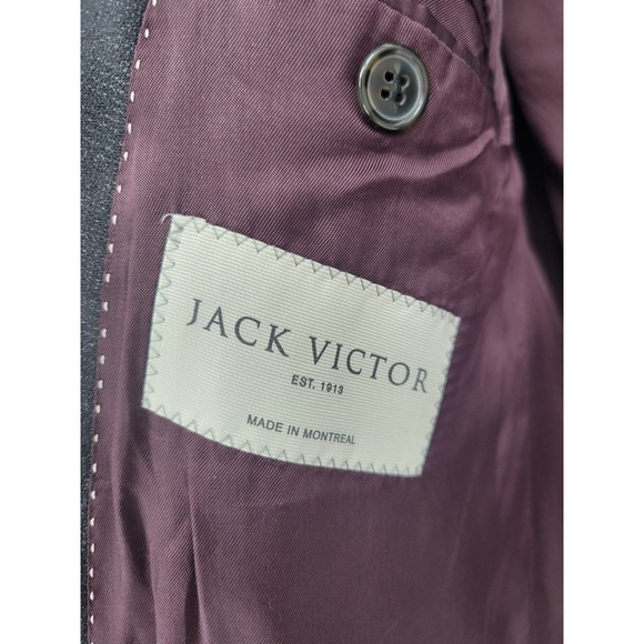 Jack Victor Rothmans Super 110's Napoli CT Charcoal Check Blazer 46R - Picture 13 of 16